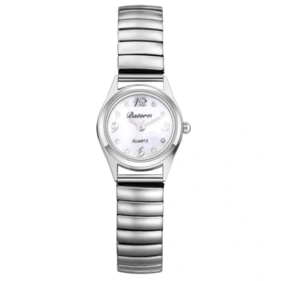 Image of JewelryWe Women&#039;s Dainty Elastic Watch: Simple Analog Round Quartz Wristwatch Easy Reader Stretch Band Dress Watches for Xmas