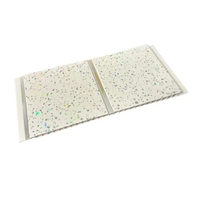 Image of DBS Platinum White Sparkle Chrome 5mm Sample Piece Bathroom Panels Shower Wet Wall