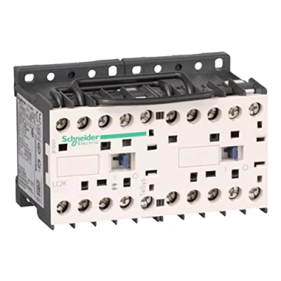 Image of Schneider Electric, TeSys K, LC2K0901U7, Reversing contactor 3P AC 3 440 V 9 A 1 NC 230...240 VAC coil