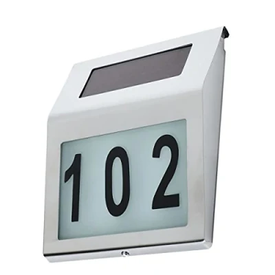 Image of Maclean MCE 172 Solar Lamp with LED House Number Outdoor (MCE172)