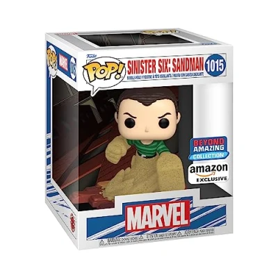 Image of Funko Pop! Deluxe: Marvel Sinister 6 Sandman Comics Amazon Exclusive Collectable Vinyl Figure Gift Idea Official Merchandise Toys for Kids &amp; Adults Comic Books Fans
