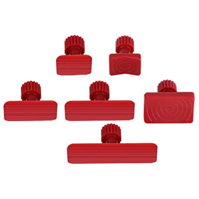 Image of Green Pdr+Glue+Tabs For Keco 6Pcs Pulling Tabs,Nylon Car Auto Body Dents Removal Tabs Paintless Dent Repair Tools(Red)