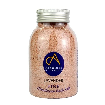 Image of Absolute Aromas Lavender Fine Himalayan Salt 300g Natural Pink Infused with 100% Pure Essential Oils