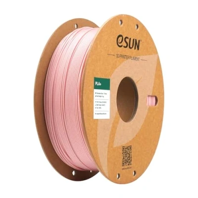 Image of eSUN PLA+ Filament 1.75mm, Enhanced Toughness 3D Printer PLA Plus, Dimensional Accuracy +/ 0.03mm, 1KG Spool (2.2 LBS) Printing for Printers,Peach Pink