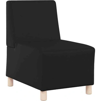 Image of vidaXL Sofa Chair Black 55 x 74 82 cm Faux leather