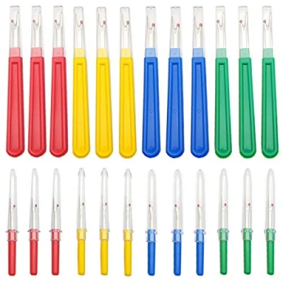 Image of Smavles Seam Ripper 24 Pieces Stitch Unpicker Thread Cutter Large and Small Sewing Remover for Quick Unpick