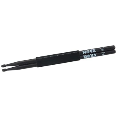 Image of Vic FIrth NOVA Drumsticks 5B Wood Tip Black