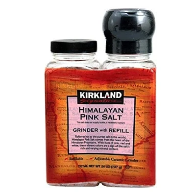 Image of Kirkland Signature Himalayan Pink Salt Grinder with Refill 737g