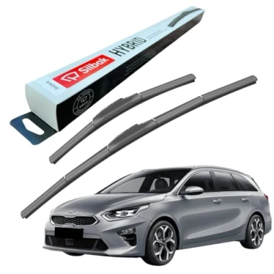 Image of Silbak Windscreen Wipers, fits for KIA CEED SPORTS WAGON (2018 ONWARDS) Front Wiper Blades, 650mm/400mm