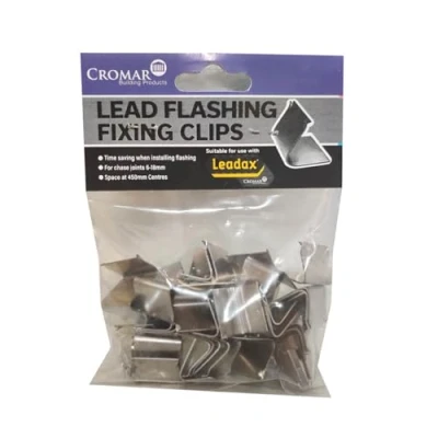 Image of CROMAR LEADAX® Fixing Clips Pack of 50 Secure Attachment for Leadax Lead Alternative and in Masonry Joints Flashing