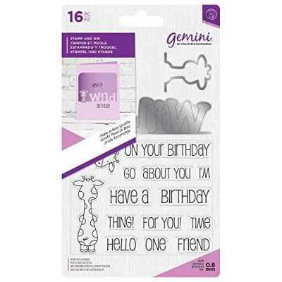 Image of Gemini Stamp &amp; Die Peek A Boo Giraffe