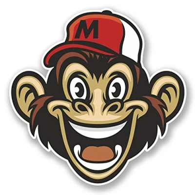 Image of 2 x 10cm Monkey Vinyl Sticker Laptop Car Bike Helmet Kids Skateboard Skate #6038 (10cm 10cm)