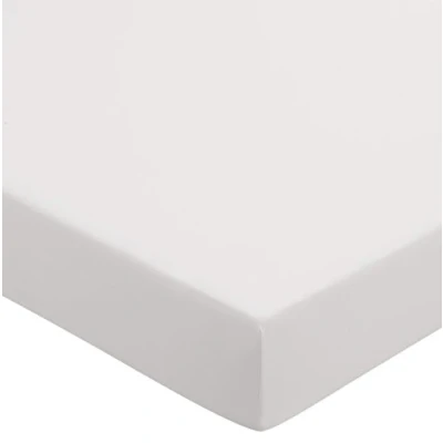 Image of Helena Springfield Plain Dye Percale 50/50 Fitted Sheet, King, Polycotton, Silver