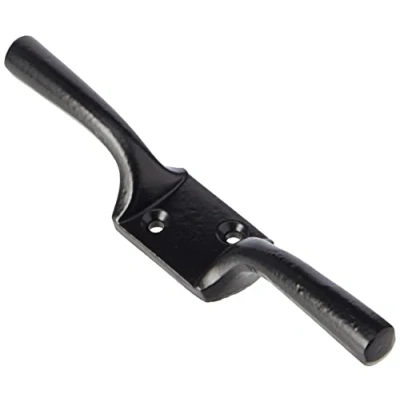 Image of Merriway® BH00404 Cleat Hook, 150 mm (6 inch) Black Japanned