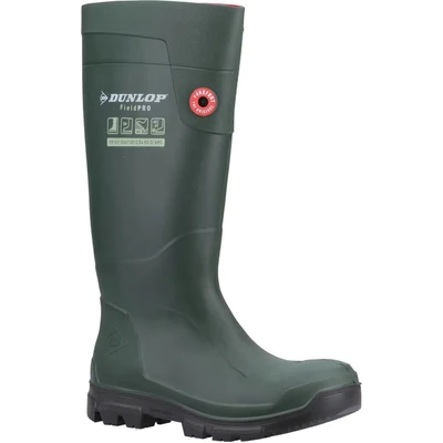 Image of DUNLOP Fieldpro Mens Wellies Green 7 UK