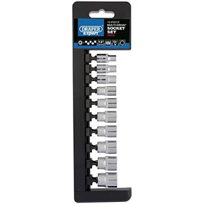 Image of Draper Multi Drive� Metric Socket Set, 1/4&quot; Sq. Dr. (10 Piece)