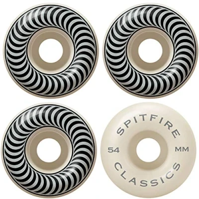 Image of Spitfire Unisex Adult Formula Four Classic Wheels White, 54 mm
