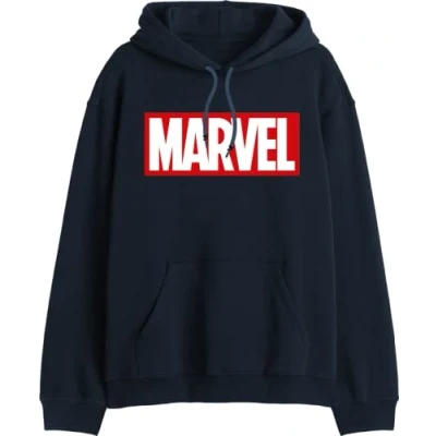 Image of Marvel Men&#039;s MEMARCOSW031 Hooded Sweatshirt, Navy, XL