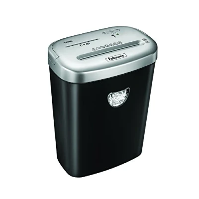 Image of Fellowes Powershred 53C, 10 Sheet Cross Cut Paper Shredder for the Home or Office with SafeSense Technology, black/silver