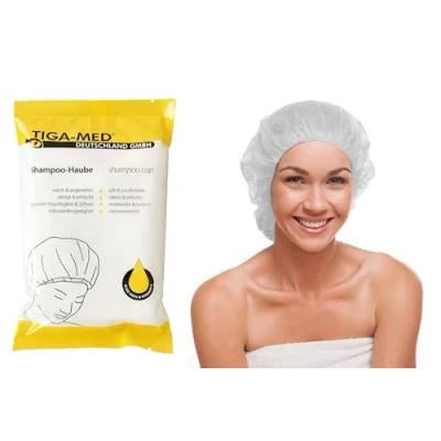 Image of Pack of 5 Shampoo Caps Wash Hair Without Water Tiga