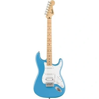 Image of Squier by Fender Limited Edition Sonic® Stratocaster® Electric Guitar HSS, Maple Fingerboard, White Pickguard, California Blue