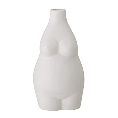 Image of Bloomingville Elora White Ceramic Vase