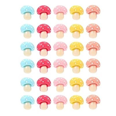 Image of 30 x Mushroom Push Pins Thumb Tacks Decorative Cork Board For Bulletin Photos Wall Maps Pushpins Thumbtacks Corkboard/wall