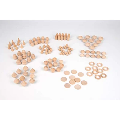 Image of TickiT treausres 74017 Wooden Treasures, Natural Wood, Medium