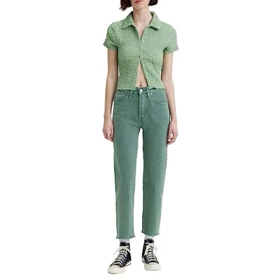 Image of Levi&#039;s Women&#039;s 501 Crop Jeans, Misty Silver Pine, 26W / 28L