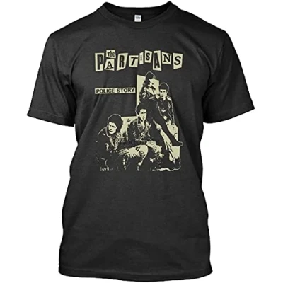 Image of The Partisans Printed T Shirt Mens Unisex Black Tees L