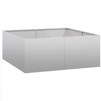 Image of vidaXL Planter 100x100x40 cm Galvanised Steel