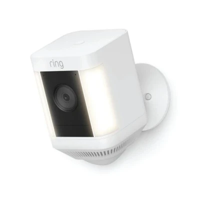 Image of Ring Plug In Spotlight Cam Plus Smart Home Security Camera White