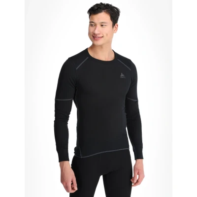 Image of ODLO BL TOP CREW NECK L/S Active Xwarm Undershirt, Men&#039;s, Size: Large, Schwarz