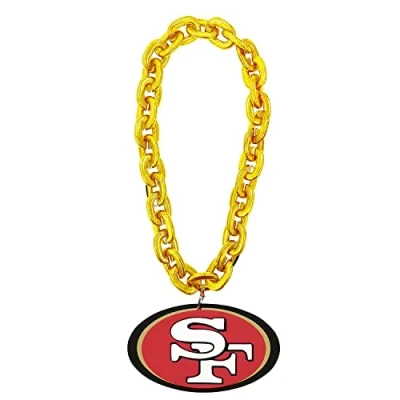 Image of Aminco NFL San Francisco 49ers Team Fan Chain, Gold