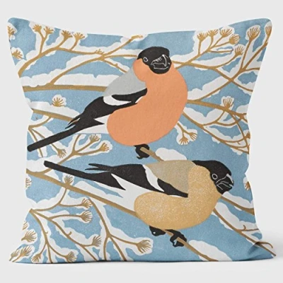 Image of Bullfinches Robert Gillmor Cushion