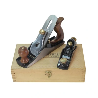 Image of Faithfull FAIPLANE4AV No.4 and No.6012 Planes in Wooden Box