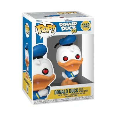 Image of Funko POP! Disney: Donald Duck 90th (Heart Eyes) Collectable Vinyl Figure Gift Idea Official Merchandise Toys for Kids &amp; Adults TV Fans Model Collectors