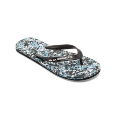 Image of Quiksilver Molokai Recycled Tbar sandals, Men&#039;s, Size: 9.5, Black denim Synthetics