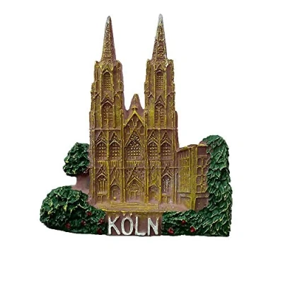 Image of Cologne Cathedral Germany 3D fridge magnet tourist souvenir gift &amp; collection Home kitchen decoration magnetic sticker refrigerator