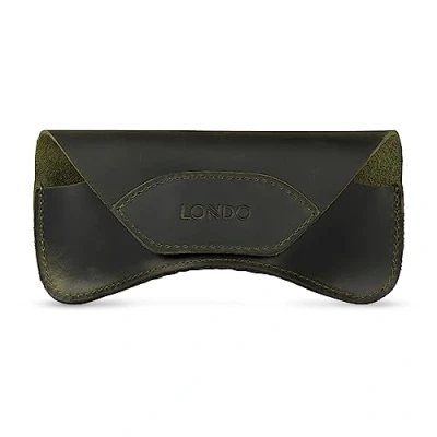 Image of LONDO Genuine Leather Case for Eyeglass, Sunglasses, Goggles and Spectacles with Magnetic Closure