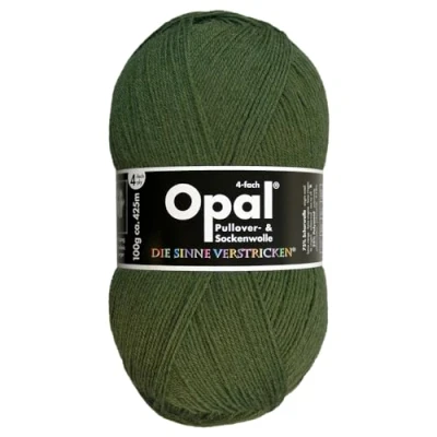 Image of Frida&#039;s Wollhaus Opal 100 g Plain 4 Ply Sock Yarn Stockings Knitting Felt Free Wool 35 Colours (518 Olive Green)