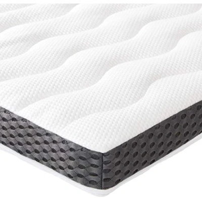 Image of Amazon Basics Comfort Memory foam Topper, Double, 7 cm, White