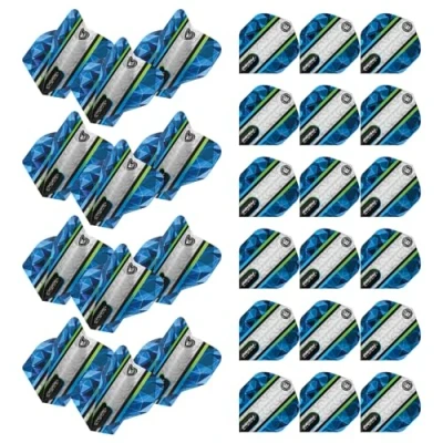 Image of WINMAU Prism Alpha Extra Thick dart flights 10 sets per pack (30 in total) (Poseidon)