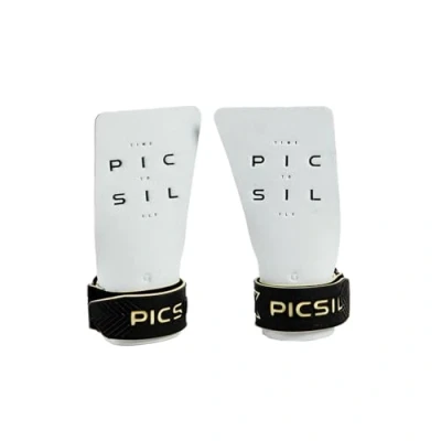 Image of PICSIL Condor Grips for Cross Training, without Holes with Technical Fabric, Greater Protection and Comfort, Gym, Box, Weightlifting, Prevent Blisters Tears, Unisex (G+, White)