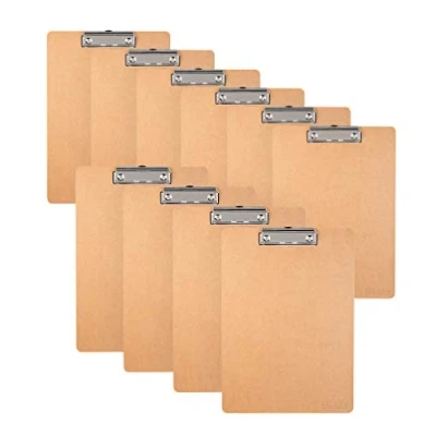 Image of Original Falken 10 pack Vegan Clipboard Pure Nature. Made in Germany. DIN A4 Brown Ideal for stocktaking and inventory management.