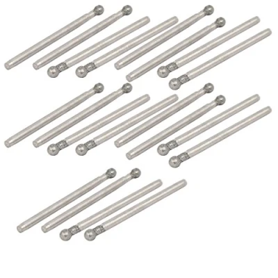 Image of Sourcingmap 2.35mm Shank 3mm Dia Diamond Head Ball Shaped Grinding Mounted Point Bit 20pcs