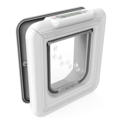 Image of Cat Mate Elite I.D Disc Flap with Timer Control White (305 W) Not Microchip Compatible