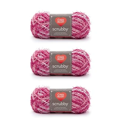 Image of Red Heart Scrubby Yarn, 3 Pack, Candy Count