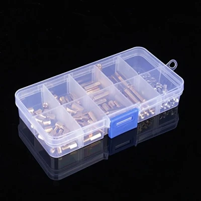 Image of FTVOGUE 120Pcs M3 Male Female Brass Standoff Spacer PCB Board Hex Column Screws Nut Bolt Assortment for DIY electronic project
