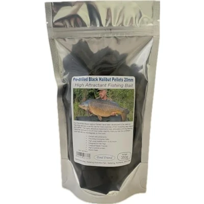 Image of Pre Drilled Black Halibut Carp Fishing Bait 20mm 350g